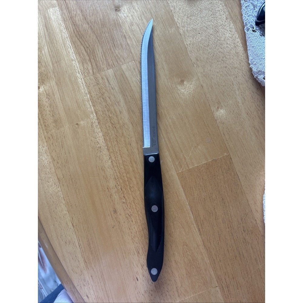 Cutco 1729 JH Petite Carver Knife 6.75" Serrated Classic Brown Handle